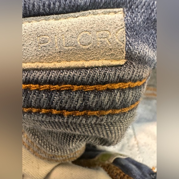 Pilcro Slim Boyfriend Crop Jeans Embroidered Side Stripe - Picture 6 of 9